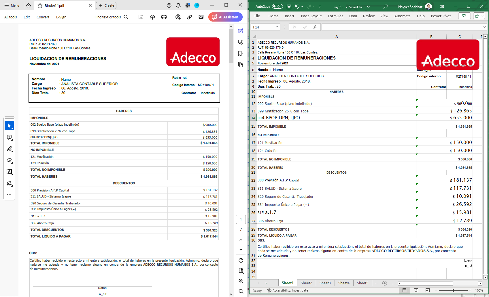 pdf to xlsx
